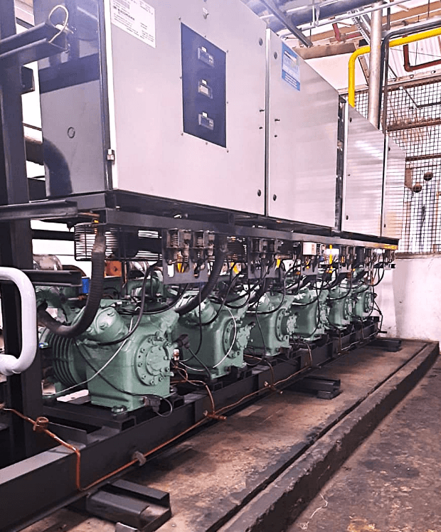 Rack de compressores de refrigeração